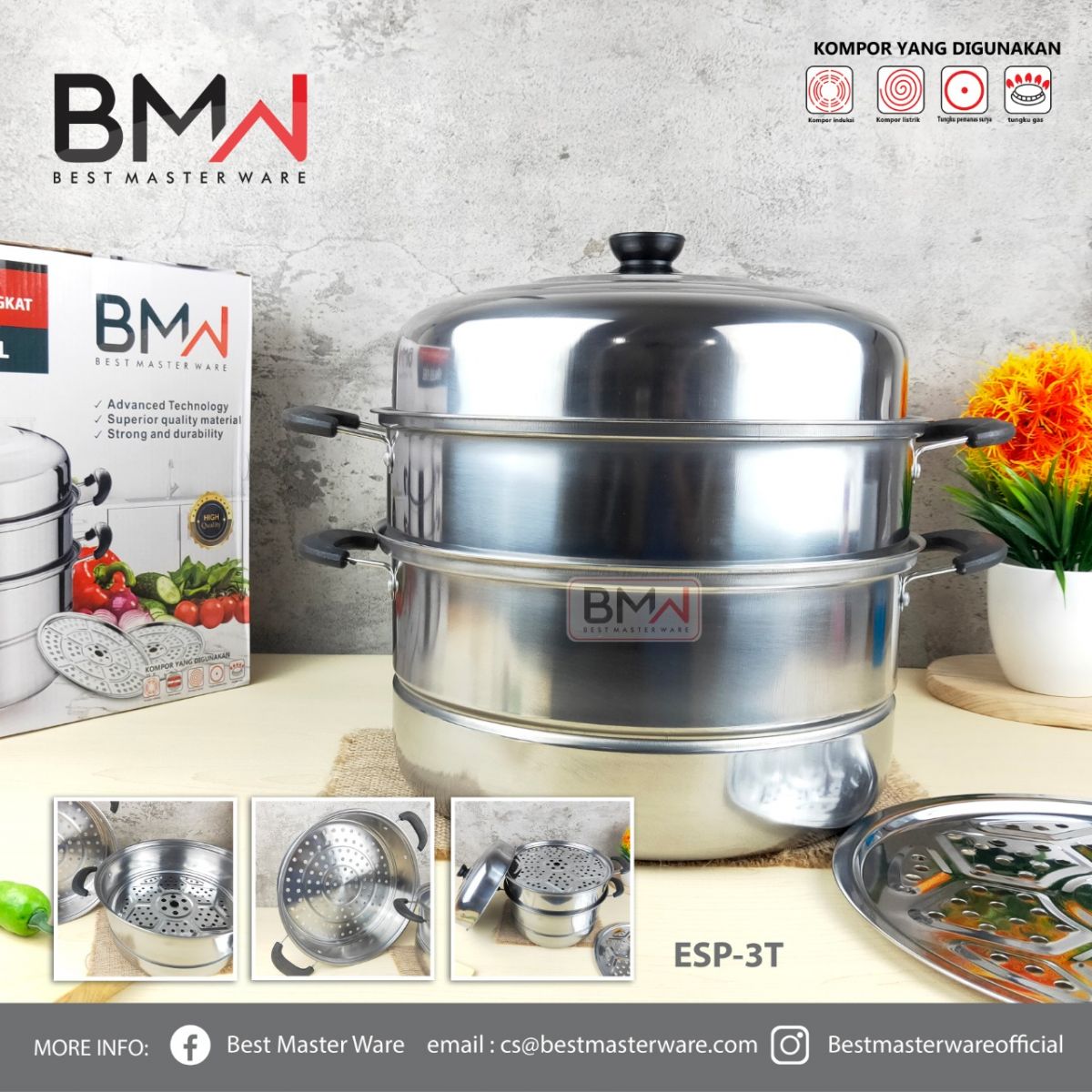STEAMER ESP-3T ISI 20 SET