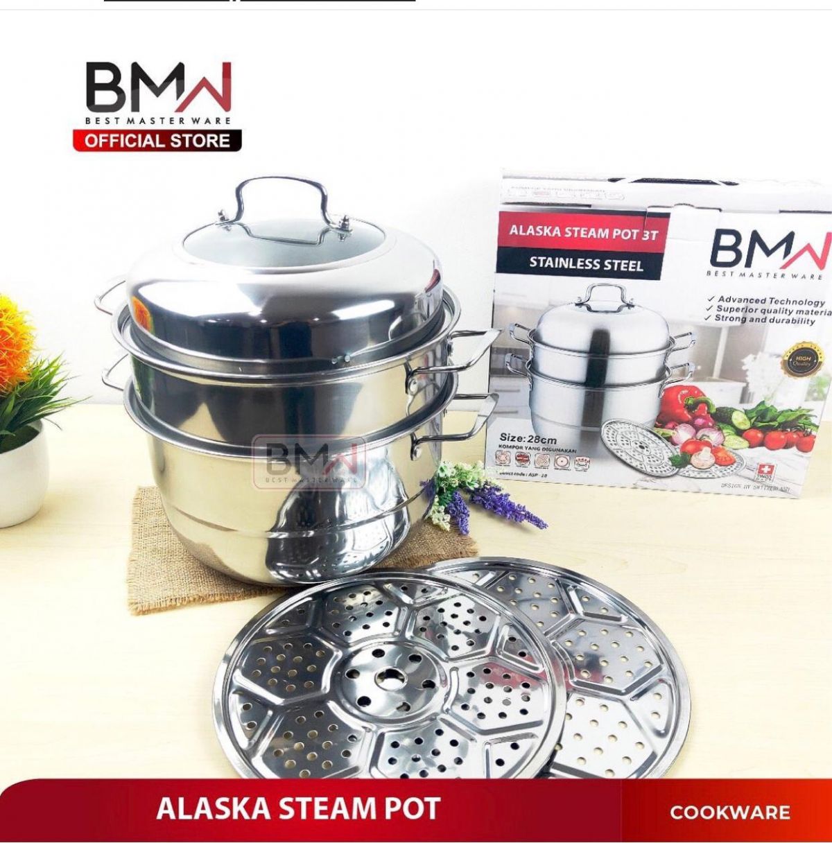 ALASKA STEAM POT ASP-3T ISI 20 SET