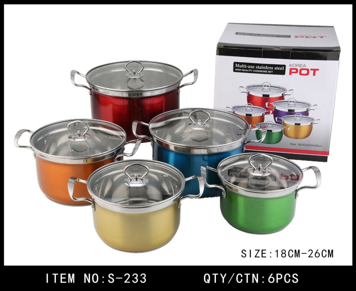PANCI SET S-233 UKURAN 18CM-26CM ISI 6 PCS
