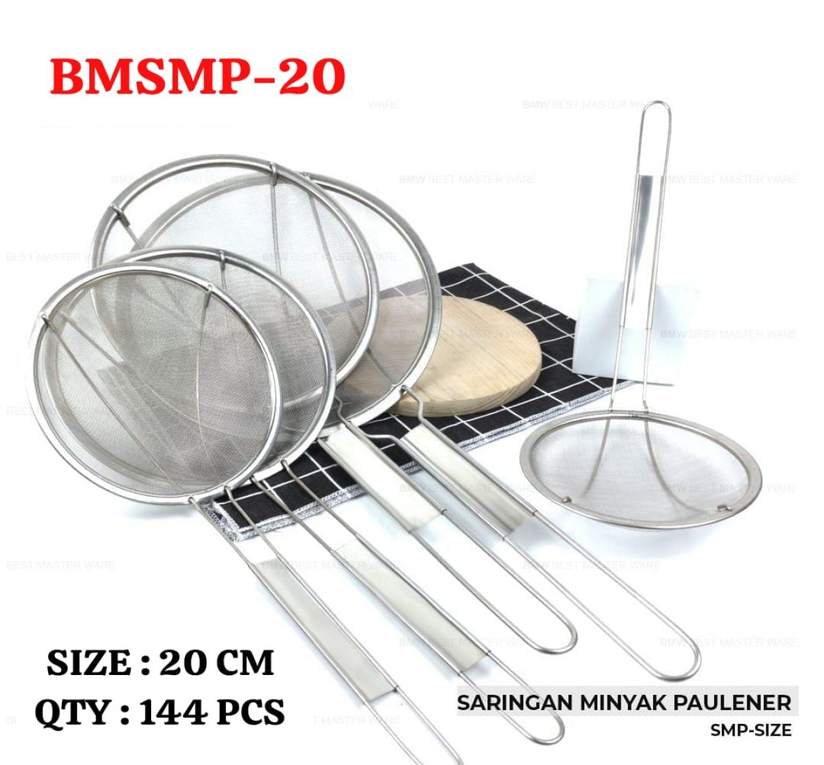 SARINGAN MINYAK PAULENER BMSMP-20 SIZE 20CM ISI 144 PCS
