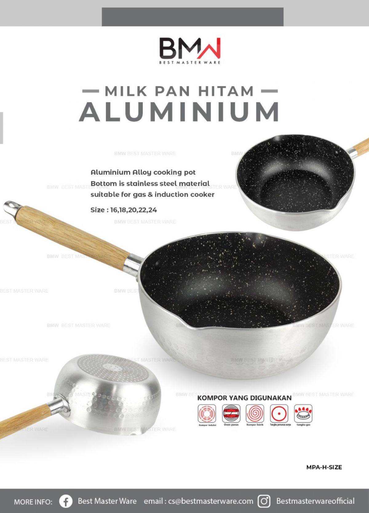 MILK PAN HITAM MPH-22 ISI 40 PCS