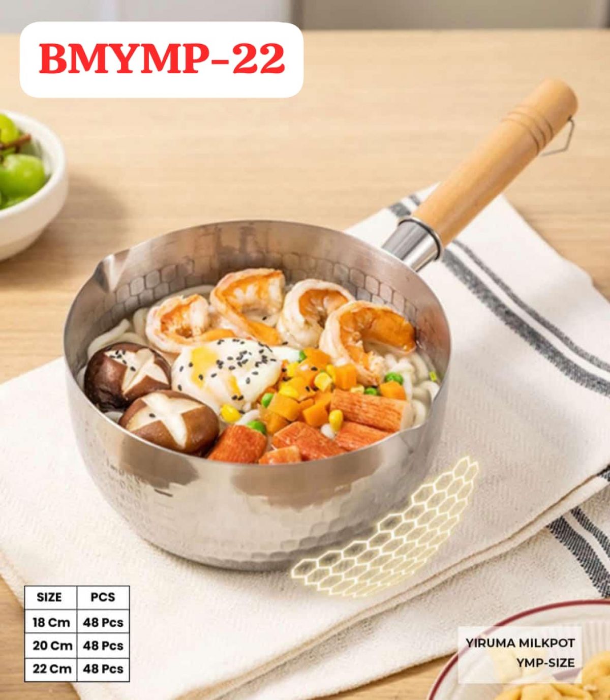 YIRUMA MILKPOT BMYMP-22 SIZE 22 CM ISI 48 PCS