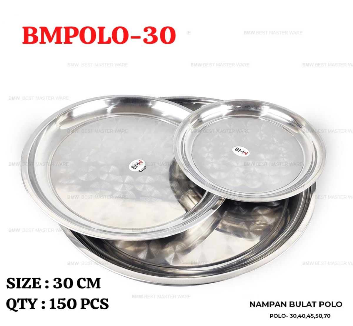 NAMPAN BULAT POLO BMPOLO-30 SIZE 30 CM ISI 150 PCS